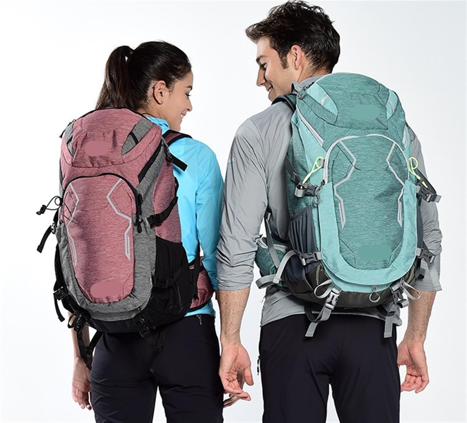 Mochila Viaje Mochila Montaña Mochila De Viaje De 50 L, Para Bicicleta, Para Exteriores, Camping, Senderismo, Montañismo Mochila Trekking(B)