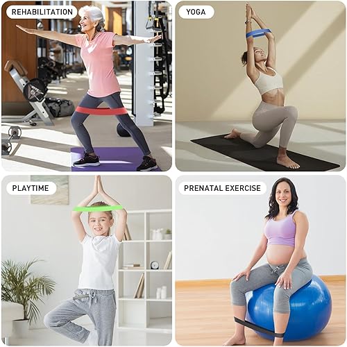 Miniatura 4 de Banda elástica de látex para entrenamiento, banda de resistencia para yoga, pilates, herramienta de entrenamiento versátil, ejercicio para piernas