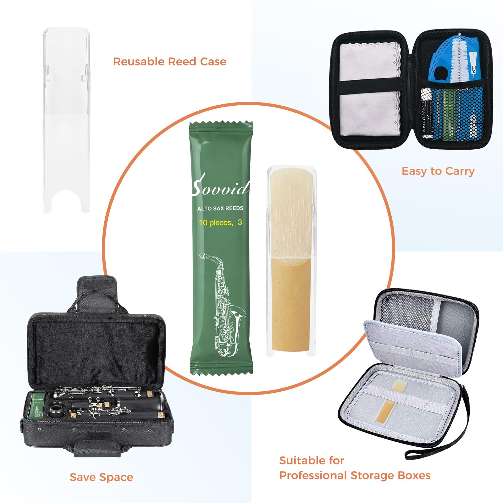 Portable Pack Alto Sax 3.0 Ancia, confezionati singolarmente