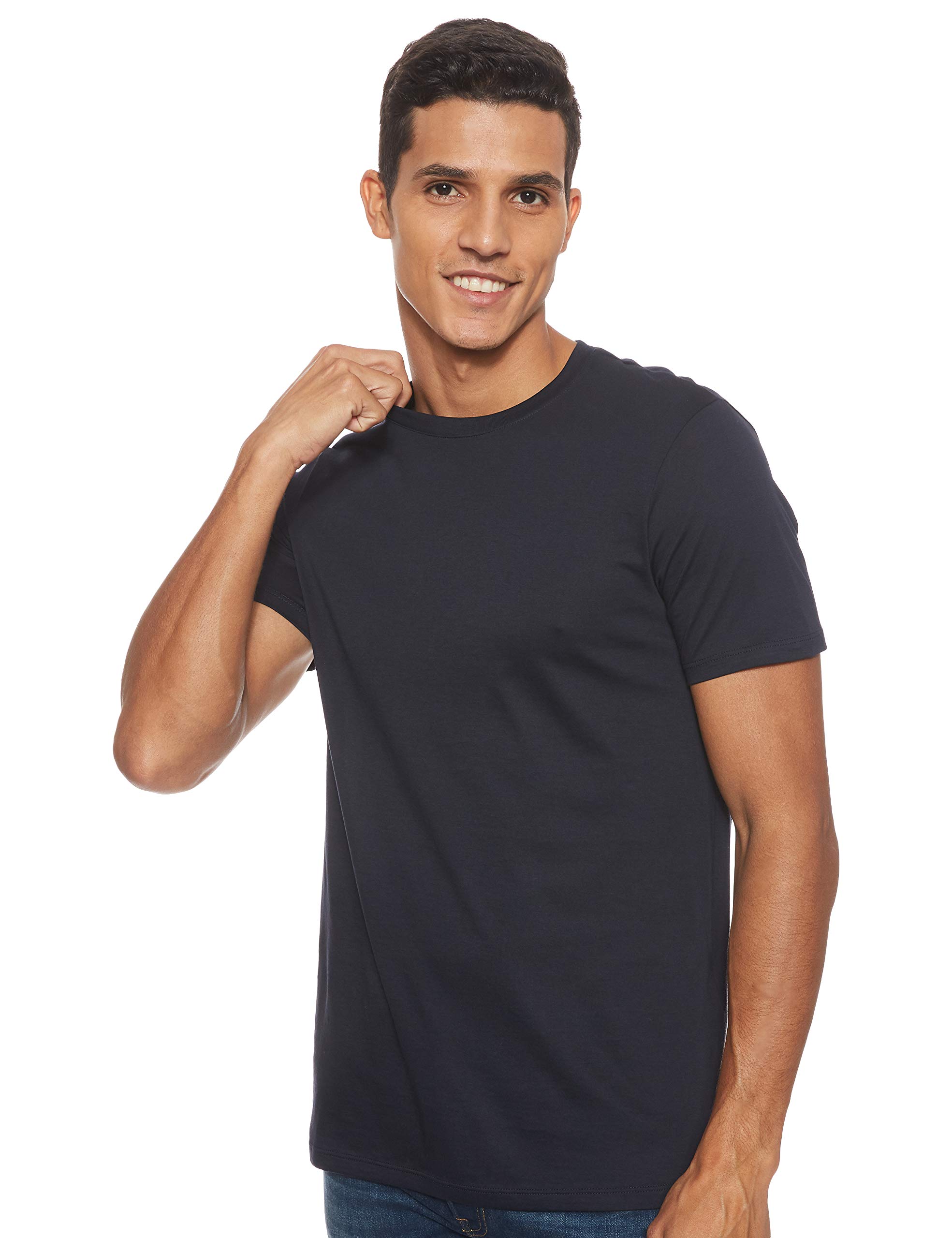 AX Armani Exchange Men's Solid Colored Basic Pima Crew Neck