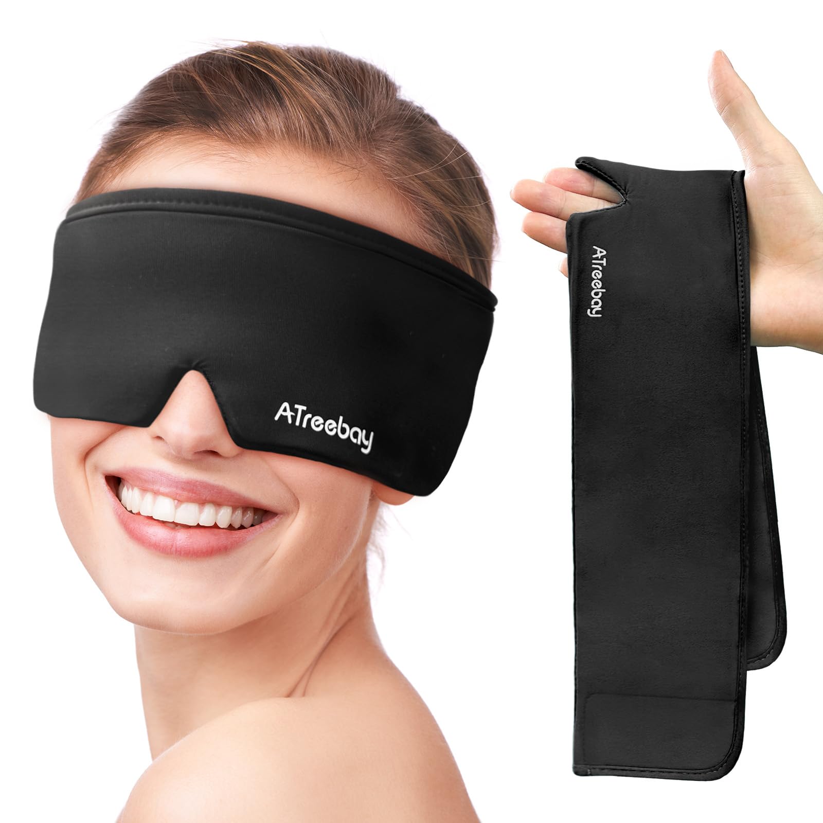 Cooling Eye Mask, Cold Eye Mask for Puffiness, Reusable Ice Eye Masks for Dark Circles and Puffy Eyes, Relieve Your Migraines and Headaches with Gel