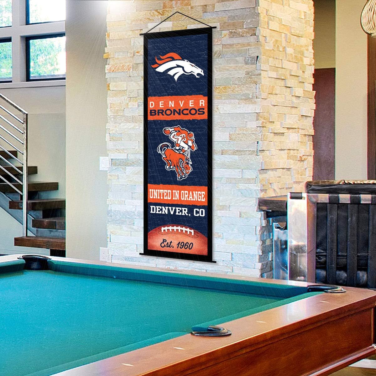 Denver Broncos Banner and Scroll Sign - Image 3