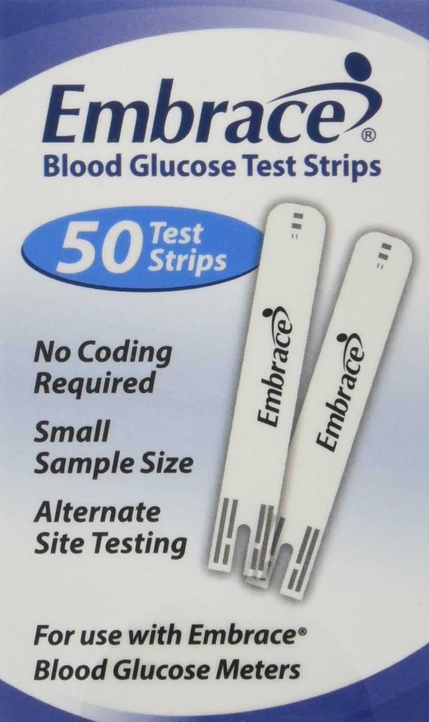 OHAPX02AB0202MOBX - Embrace Blood Glucose Test Strip (50 count)