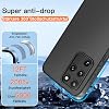 Case for Samsung Galaxy S20 Plus Mobile Phone Case Upgraded Camera Protection Shockproof Scratch-Resistant Fingerprint Non-Slip Drop Protection Protective Case Supports Wireless Charging for S20+ (Black)