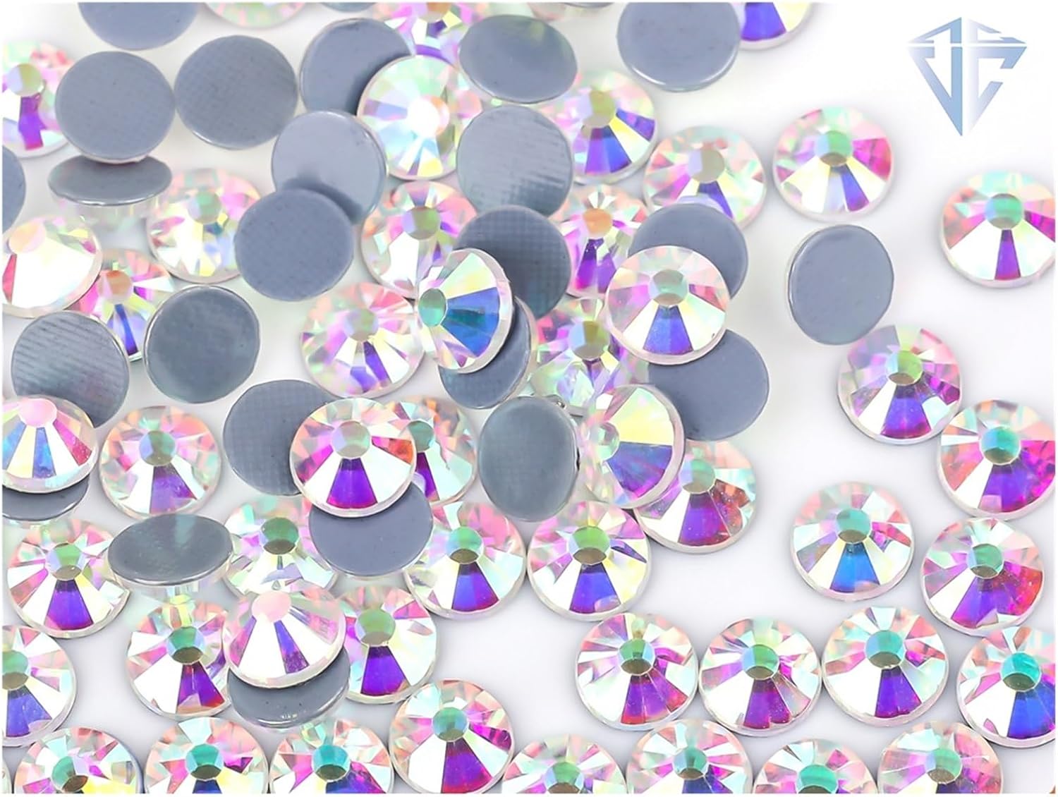 Clear Hotfix Rhinestones Bright Glass Strass Iron On Crystal Hot Fix Rhinestone for Fabric Garment(Crystal Clear AB,SS40-144pcs)