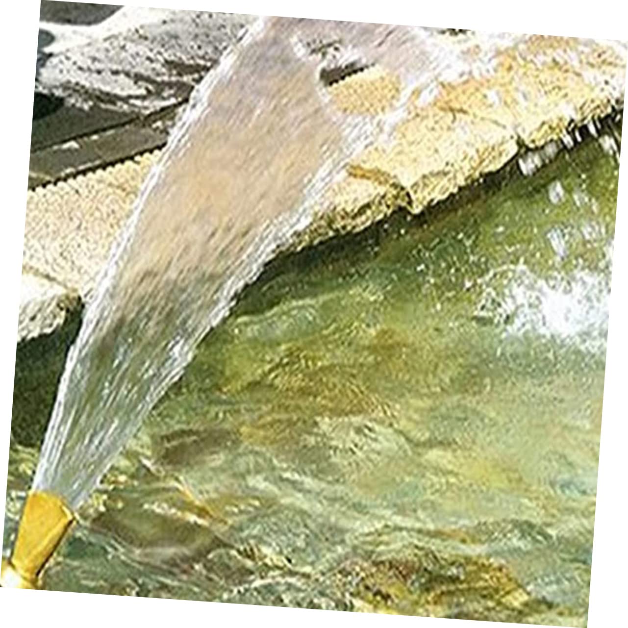 Gogogmee Full Fountain Nozzle Flexible Fan Shape Sprinkler Head Easy Install Fountain Sprayer for Landscape Decor