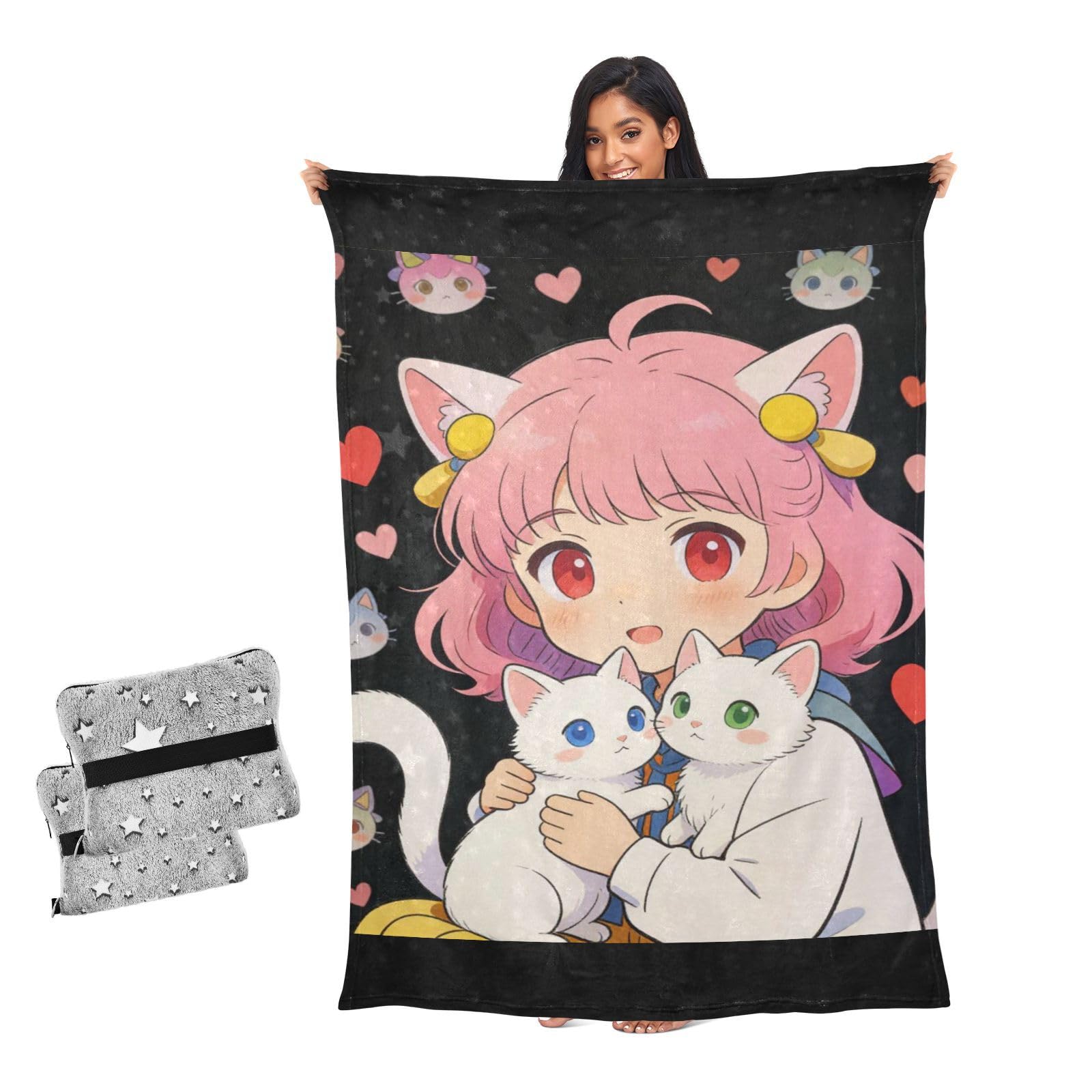 Jeté de lit anime et chats : le cadeau idéal pour ado