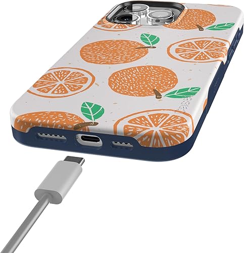 Vista 381 de Casely Funda para iPhone 15 Pro Max Jardín Secreto Flores mixtas Funda atrevida Compatible con MagSafe y botón de acción Secret Garden