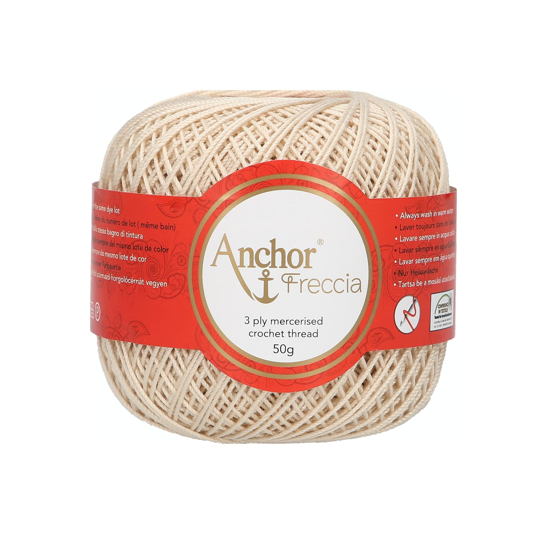 ANCHOR Crochet Yarns Freccia, Thickness: 6, Packaging: 50G, Running Length: 175M 387