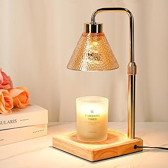 Modern Candle Warmer Lamp, Dimmable Candle Lamp Warmer with Timer, Birthday Gifts for Women Who Have Everything, Christmas Gifts for Mom, Adjustable Men's Candle Lamp, Cozy Living Room Bedroom Decor