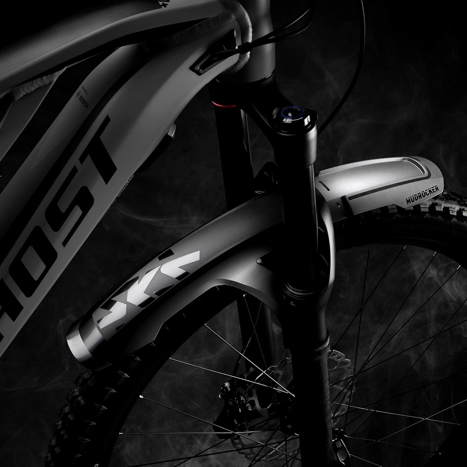 SKS Germany MUDROCKER Front & Rear Front Wheel & Rear Mudguard for Mountain Bikes (Bicycle Accessories Made of Impact-Resistant High-Performance Plastic, Easy Attachment, Effective Splash Guard)