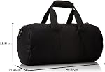 Everest 16-Inch Duffel rond, noir, taille unique