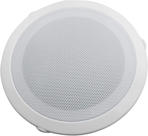 Altavoz redondo de 2 vías en el techo de 6 pulgadas de montaje empotrado pasivo con cable para baño, cocina, sala de estar, oficina (potencia