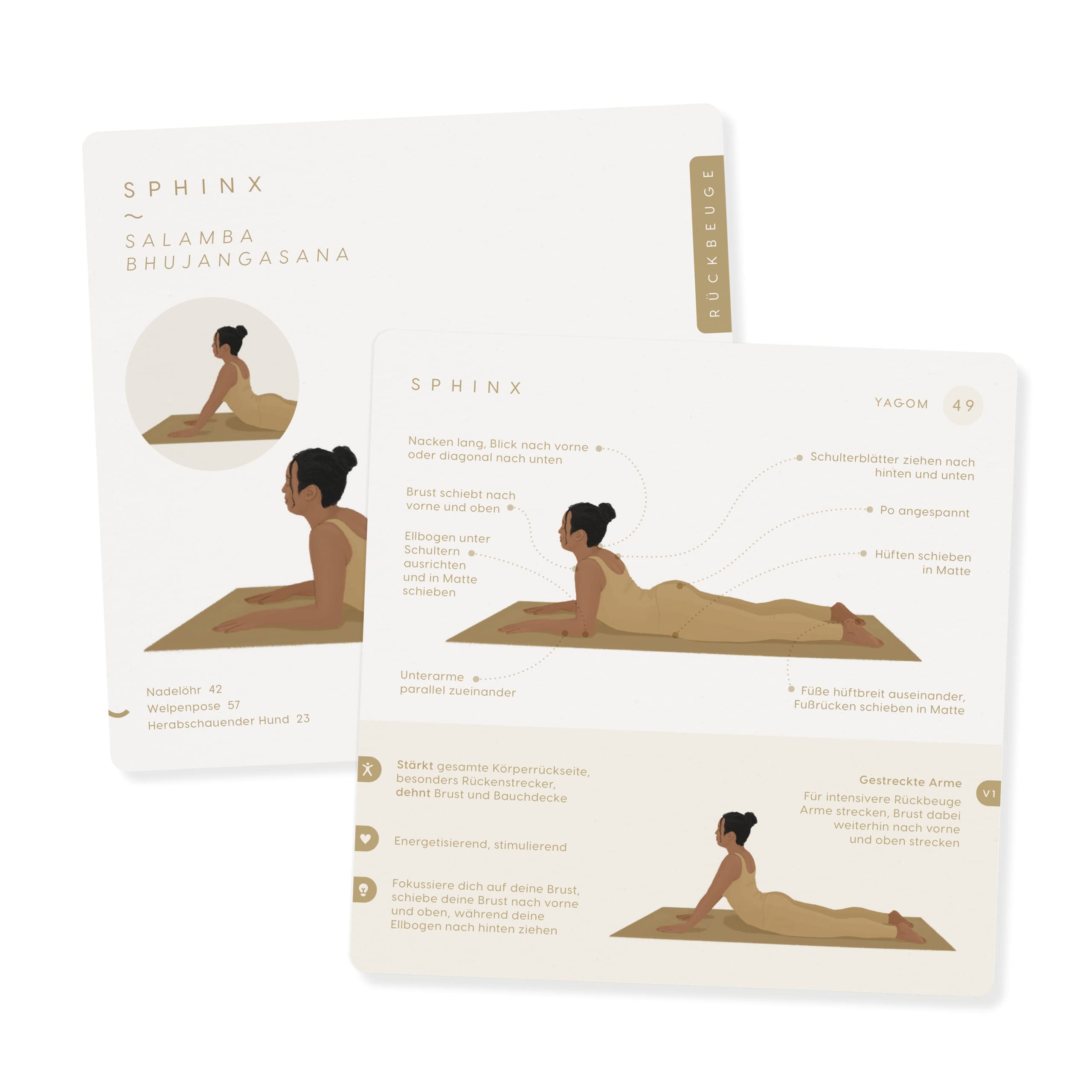 Yoga Karten Set Rücken & Hüften