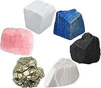Vista 24 de Amazing Gemstone Cristales para el período agradable del ciclo menstrual menstrual, juego de 6 piedras de sangre, cuarzo rosa, piedra lunar