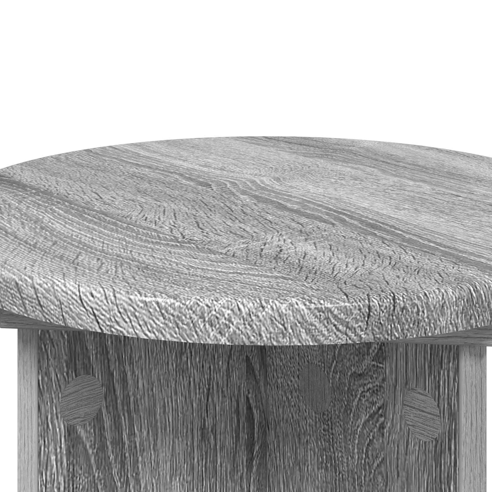 Supporto per piante, 2 pezzi, grigio, in legno, diametro 29,5 x 40 cm | Per interni, design moderno, facile da montare, espositore stabile per vasi
