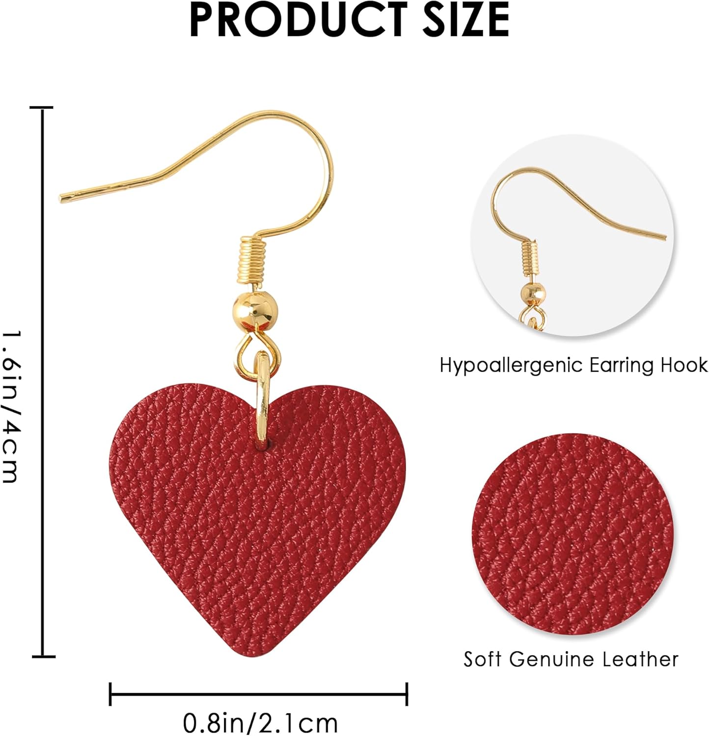 KINIVA Heart Earrings for Women,Trendy Heart Dangle Drop Earrings for Party Prom,Christmas Valentines Jewelry Gifts for Her - Image 8