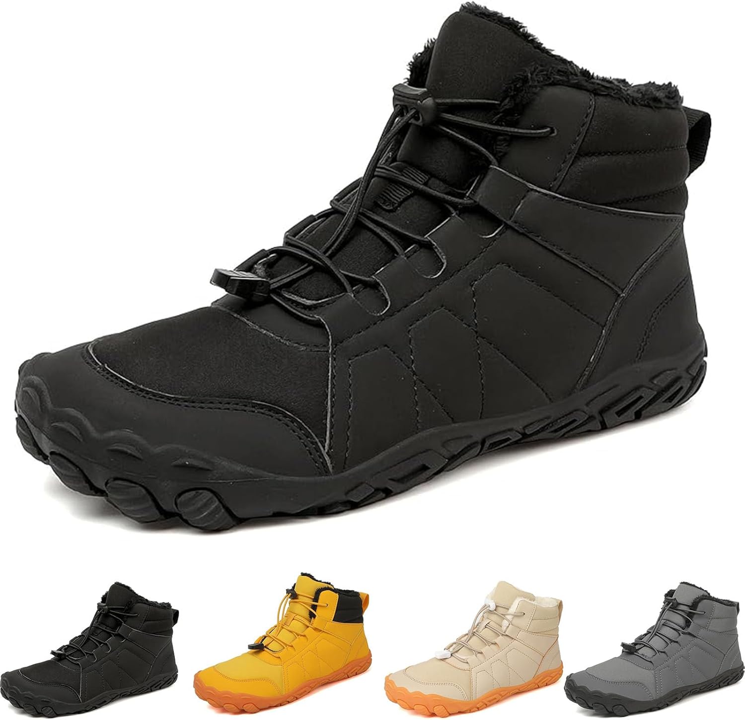 Generic Barefoot Shoes Winter Hike Footwear Womens Mens Grounding Shoes With Copper Wide Toe Box Non-Slip Trail Running