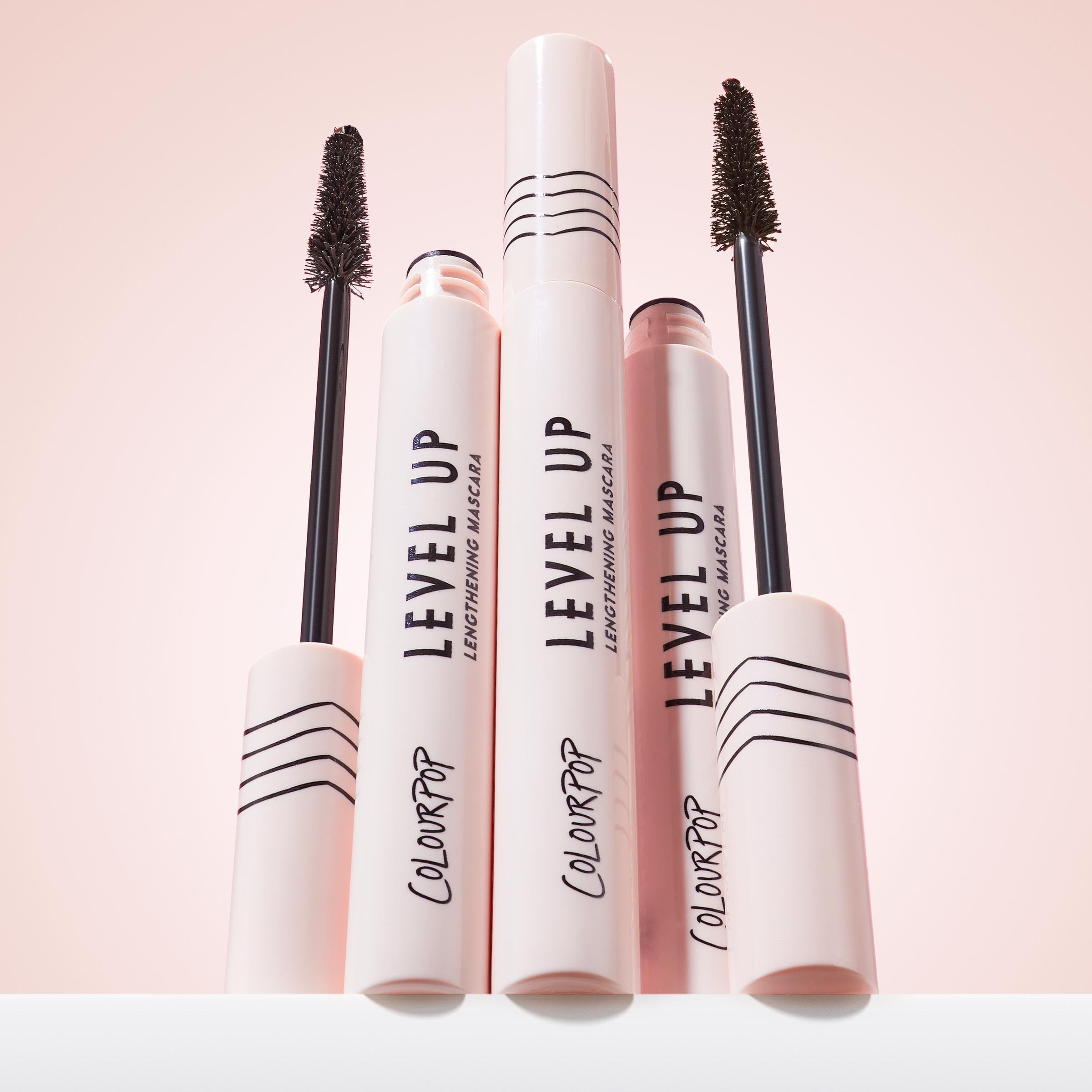 ColourPop Level Up Lengthening Mascara - Buildable Black Mascara for Lifting & Lengthening Lashes - Separates and Extends Lash Length - Conditioning Formula with Vitamin C & E - Black (0.25 oz): Brown