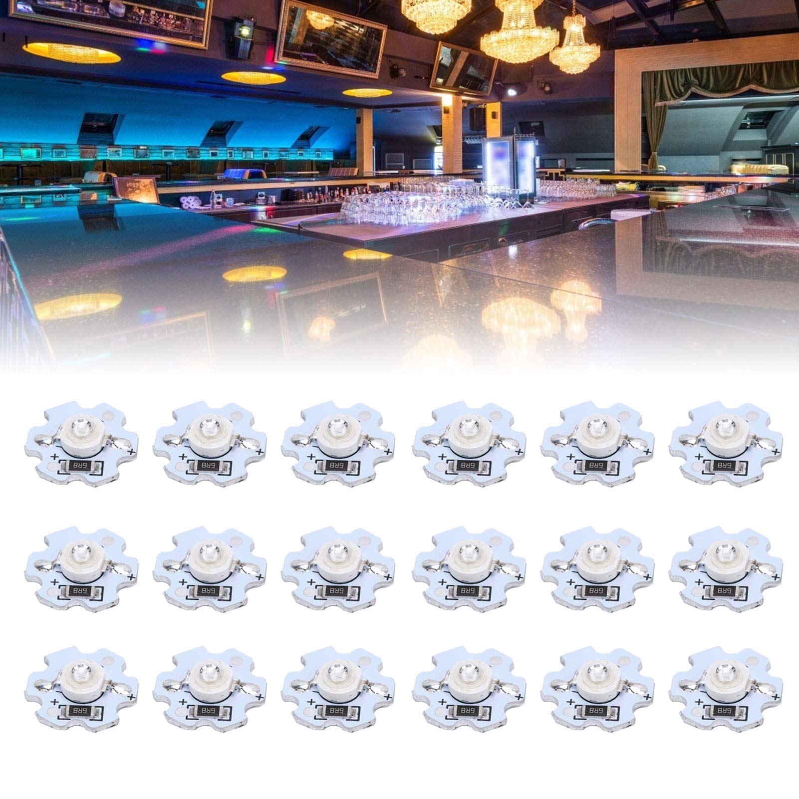 TOPINCN 25 Puces LED 5 V 1 W, Lampes De Poche, Phares