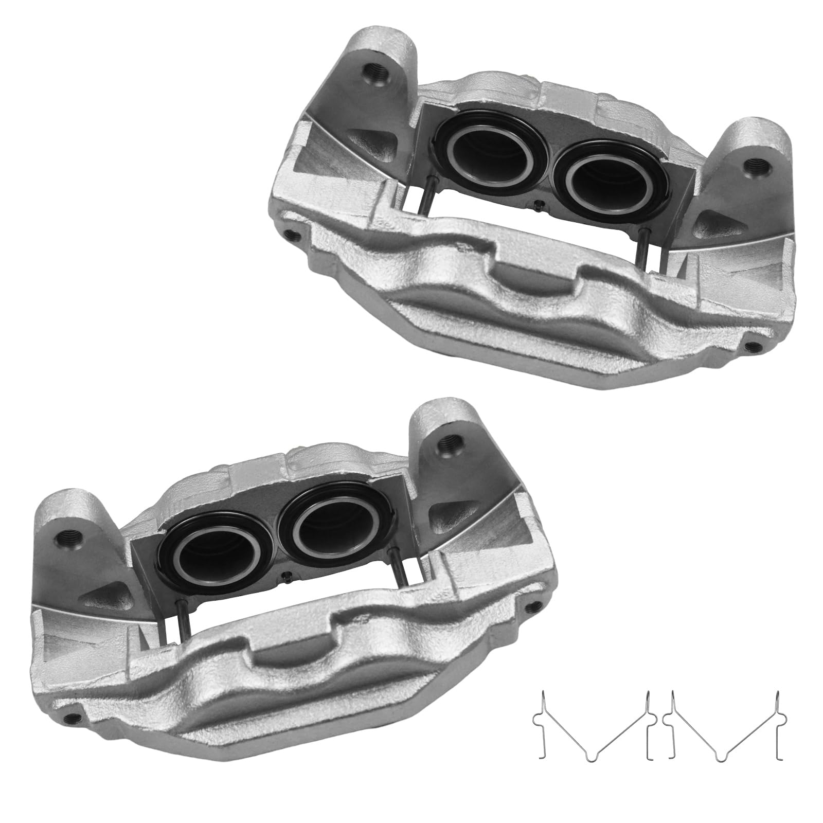 Motorevo Front Brake Caliper Compatible With 2015-2021 Toyota Tundra, Front Driver & Passenger Side, 19-7343 19-7342, Check "SIZE COLOR" for Other TOYOTA Models