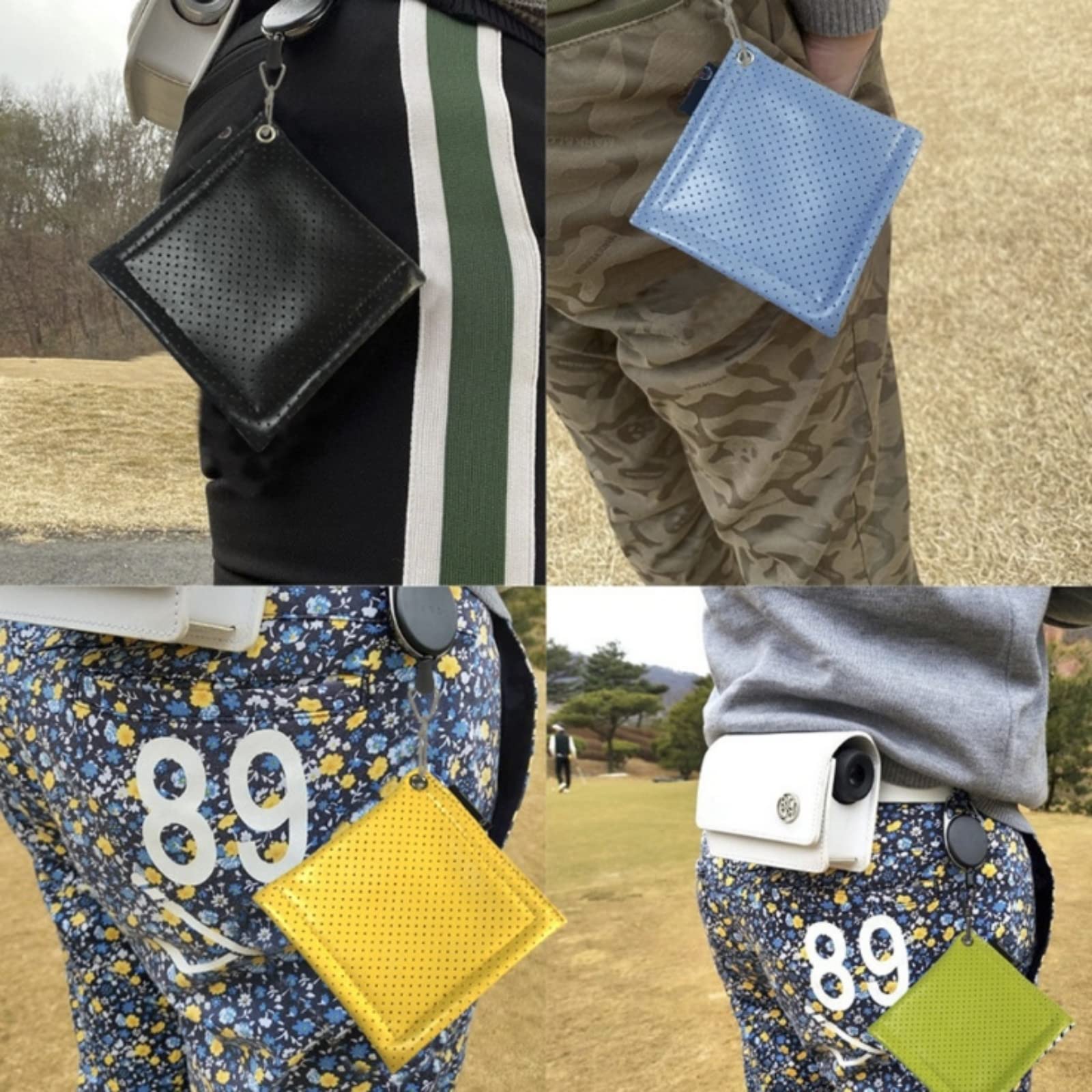 Amazon | ルナリ ゴルフボール クリーナー カラビナ リール付