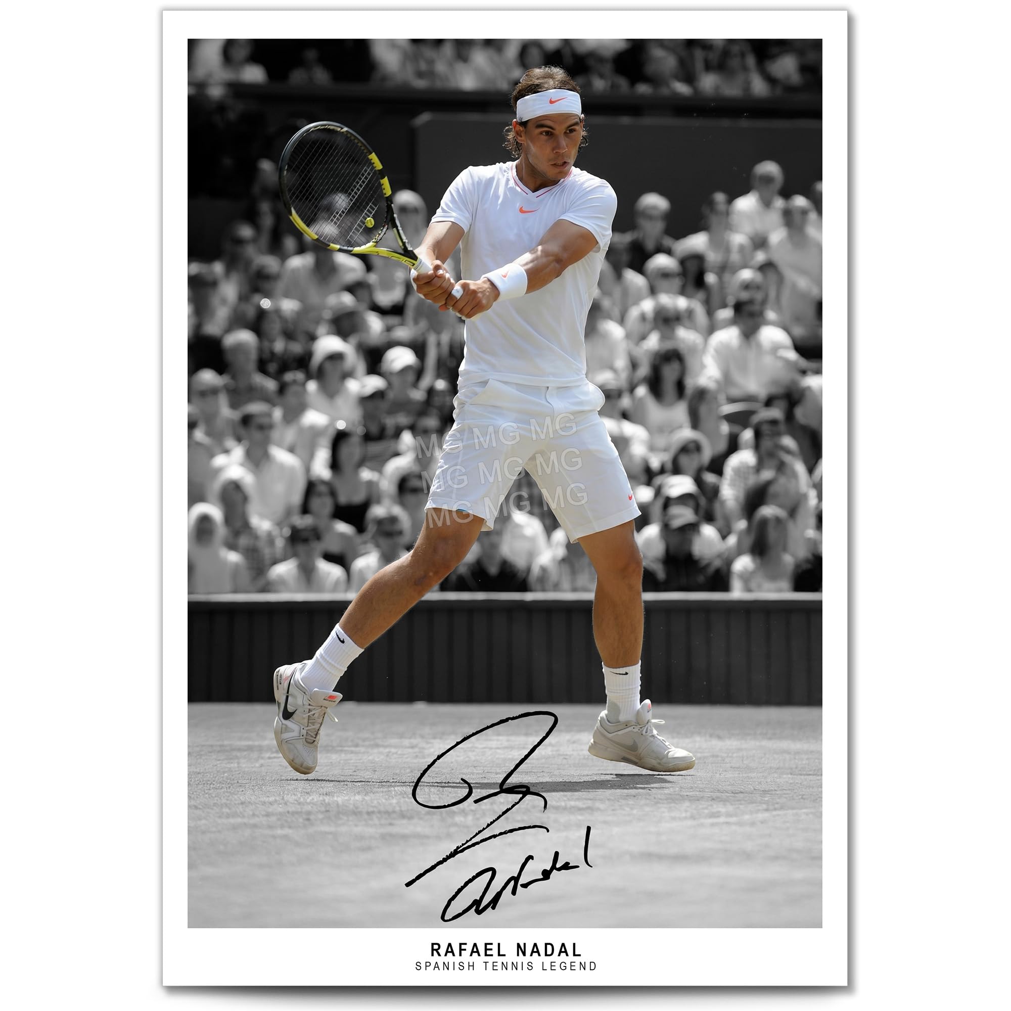 Rafael Nadal Tennis Legend Signed Photo Poster Print Picture Display Autograph Memorabilia for tennis fans Gift (A4 poster only)