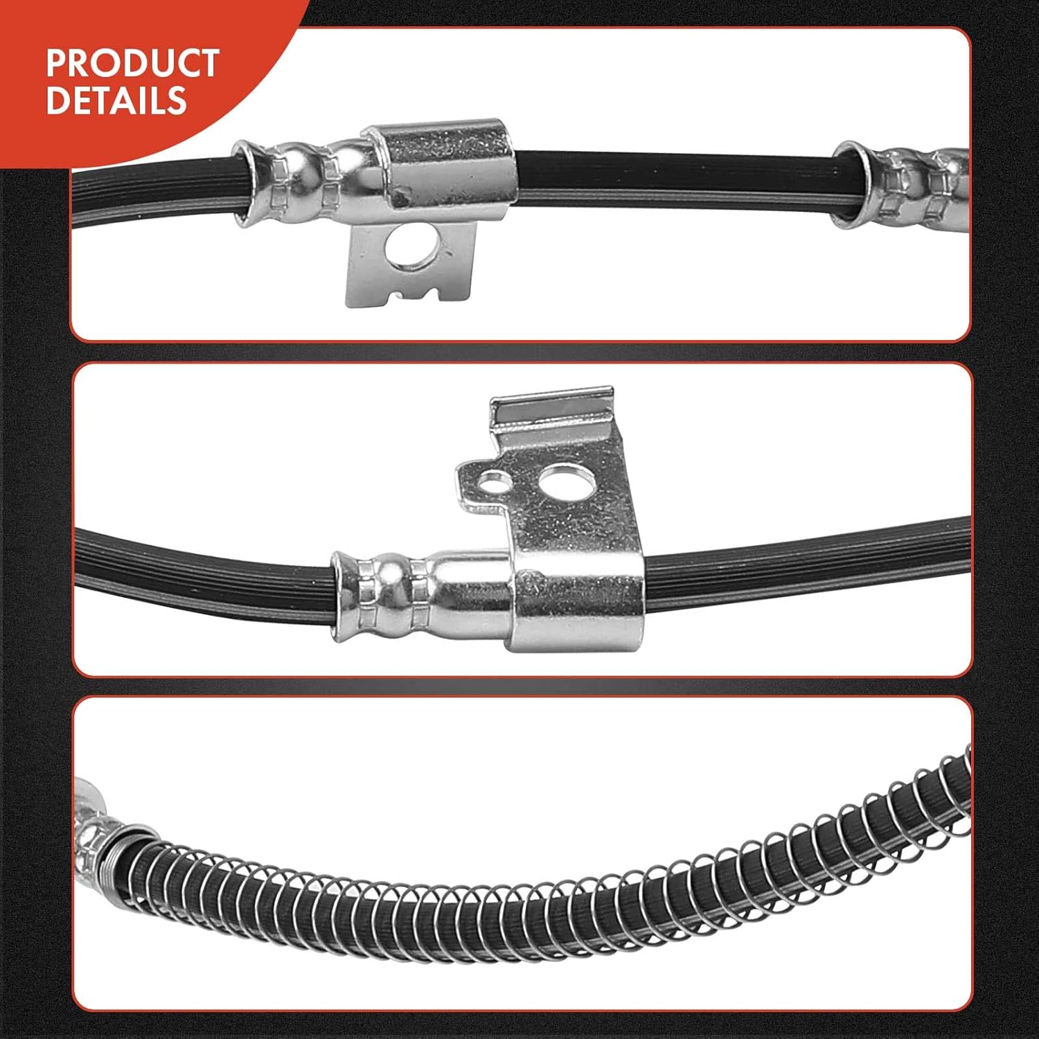 A-Premium Front Driver Brake Hydraulic Hose Compatible with Select Hyundai Models - Azera 2006-2011, Sonata 2006-2010 - Replace# 587310A000