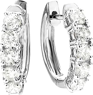 Classic LAB GROWN Diamond Huggie Hoop Earrings for Women Ultra Premium Collection (D-E Color, VS1-VS2 Clarity)