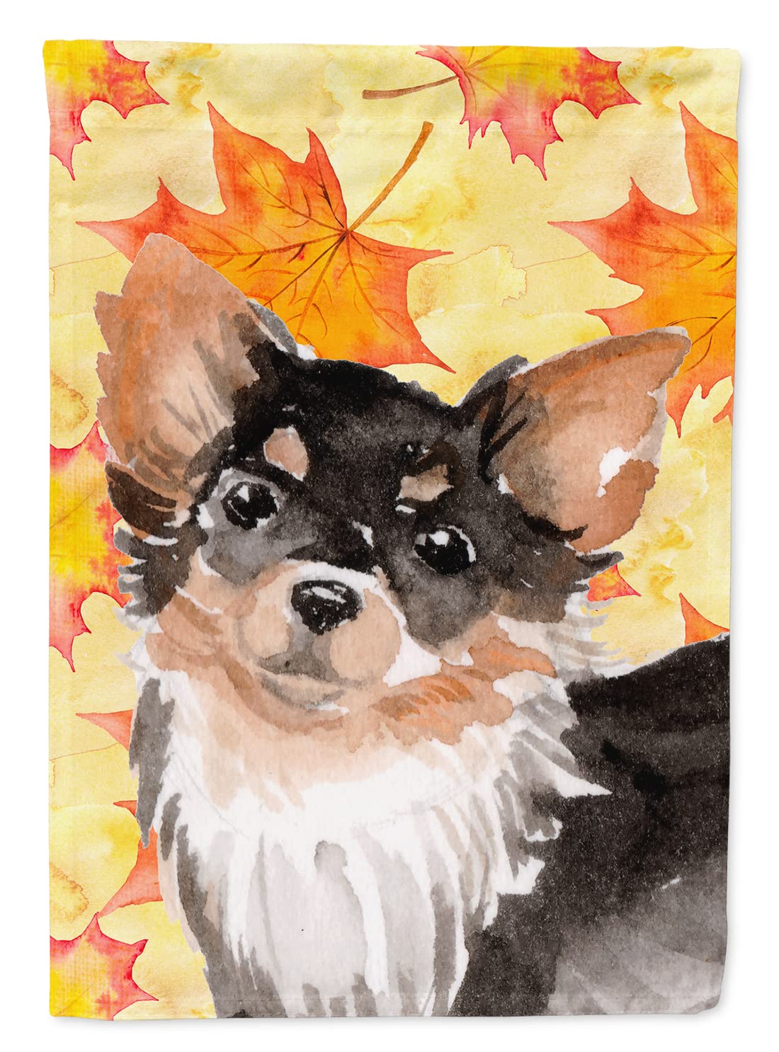 Drapeau de jardin Chihuahua à poil long d'automne Caroline's Treasures BB9529GF