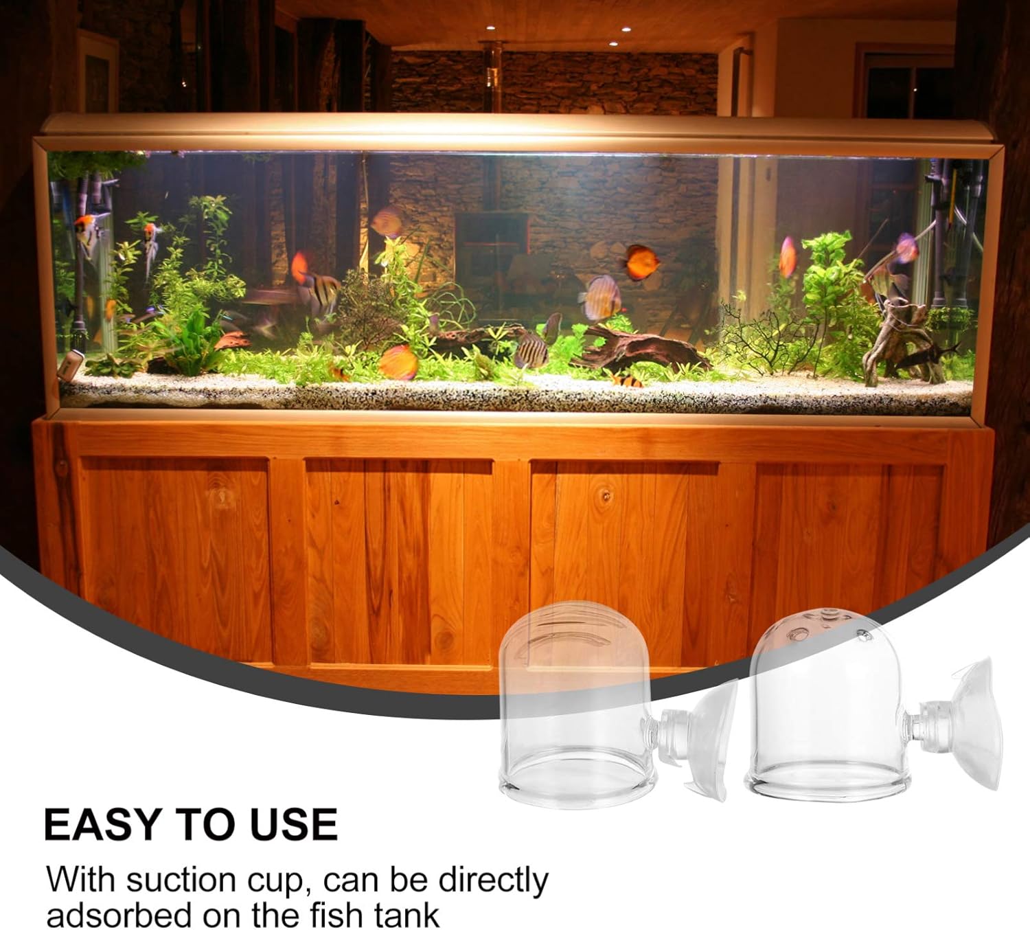 とっておきし新春福袋 Popetpop 水槽用 フィーダーカップ 2枚セット 給餌器 水槽 フィーダー 餌やり器 魚エサ皿 シュリンプ用餌皿 赤虫 アクリル製 吸盤付き 熱帯魚 金魚 直径4cm Glm Co Il