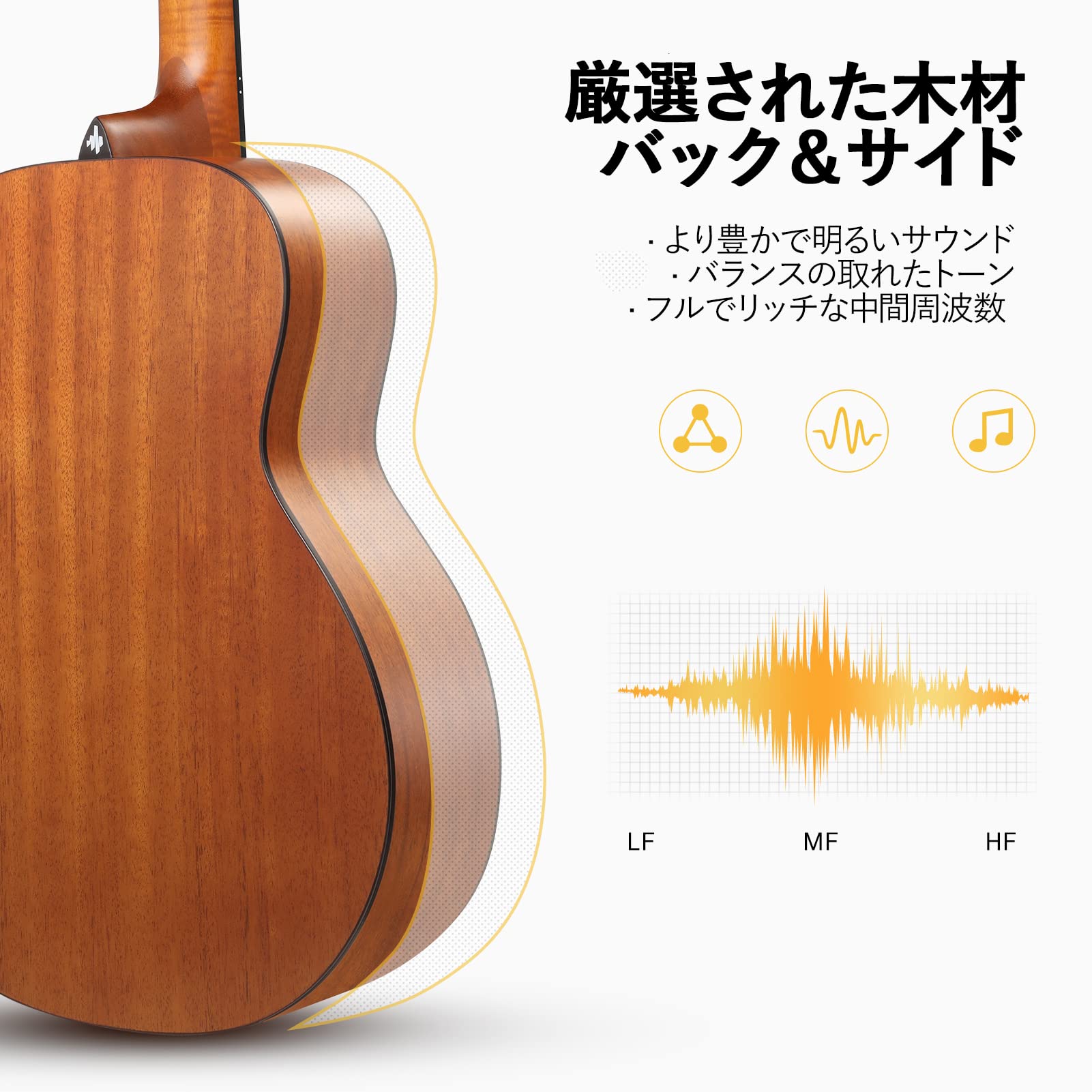【おまけ多数】Donner 36インチ ミニエレアコギター フルセット Amazon | Donner アコースティックギター 初心者セット ミニギター