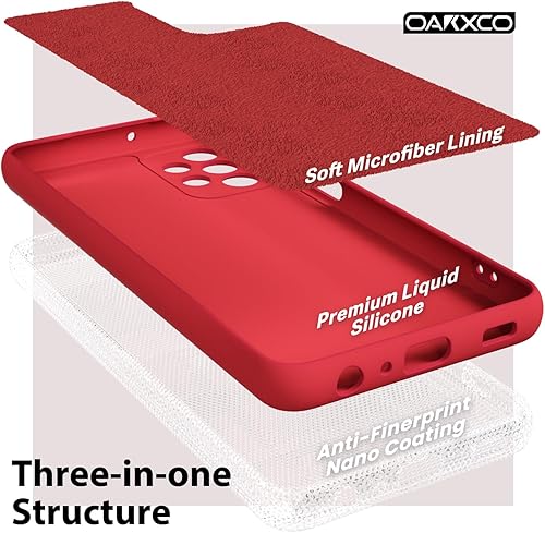 Miniatura 5 de oakxco Funda para teléfono Samsung Galaxy A32 5G de silicona líquida, bonita funda de gel de TPU suave delgada y delgada para mujeres y niñas,