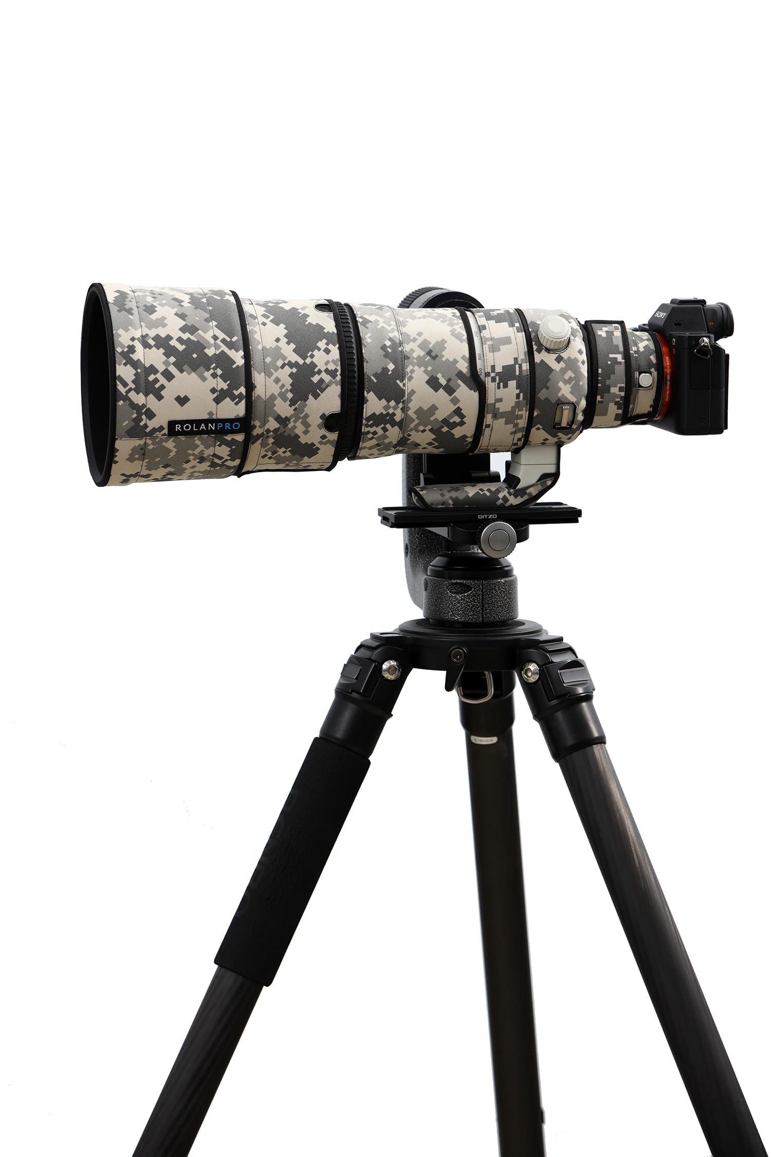Rolanpro Housse de protection imperméable camouflage pour Sony FE 100-400 mm F4.5 GM OSS Lens Sleeve Protective Sleeve Case Clothing-#UCP camouflage imperméable