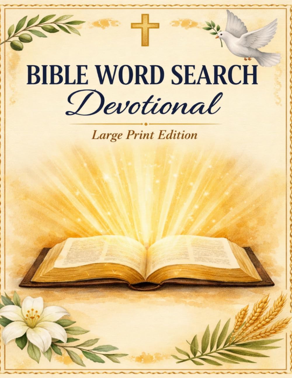 Bible Word Search Devotional: Large Print Edition