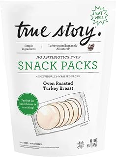 True Story Foods Oven Roasted Turkey Breast Snack Packs, 5oz - Clean, Globally Sourced Protein Snacks