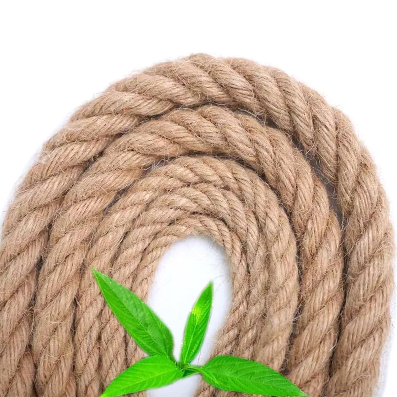 Tread star, Jute Rope Climbing Rope, Natural Garden Jute Twine Cord, Tug of War Rope, Barrier, Handrail, Rope Made of (24 mm - 5 m) — image 1