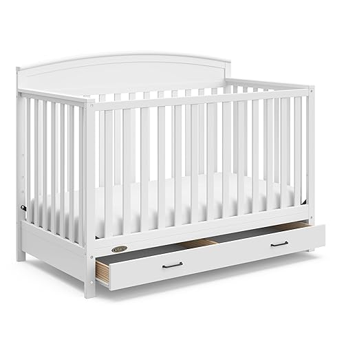 Miniatura 18 de Graco Benton - Cuna convertible 5 en 1 (Gris Guijarro) – Certificado GREENGUARD Gold, se convierte de cuna de bebé a cama infantil, diván y cama de