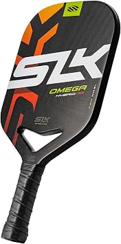 Selkirk Sport SLK Omega Pickleball Paddles | Edgeless Carbon Fiber Paddle | A pickleball racket for intermediate players, with a secure grip, expanded sweet spot, and added stability