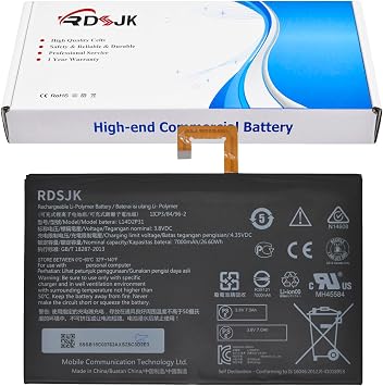 بطارية الكمبيوتر المحمول L14D2P31 لـ Lenovo Tab 2 A7600-F A10-70F Tab2 A10-30 A10-30L A10-30F A10-70 A10-70L A10-70LC 10 Plus Tablet TB2-X30 TB2-X30 SB18C03763 3.8V 7000mAh 26.6Wh مع الأدوات   