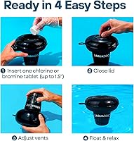 Vista 6 de MAV AquaDoc Flotador de tabletas de bromo y cloro para tabletas de 1.5 pulgadas para jacuzzis inflables