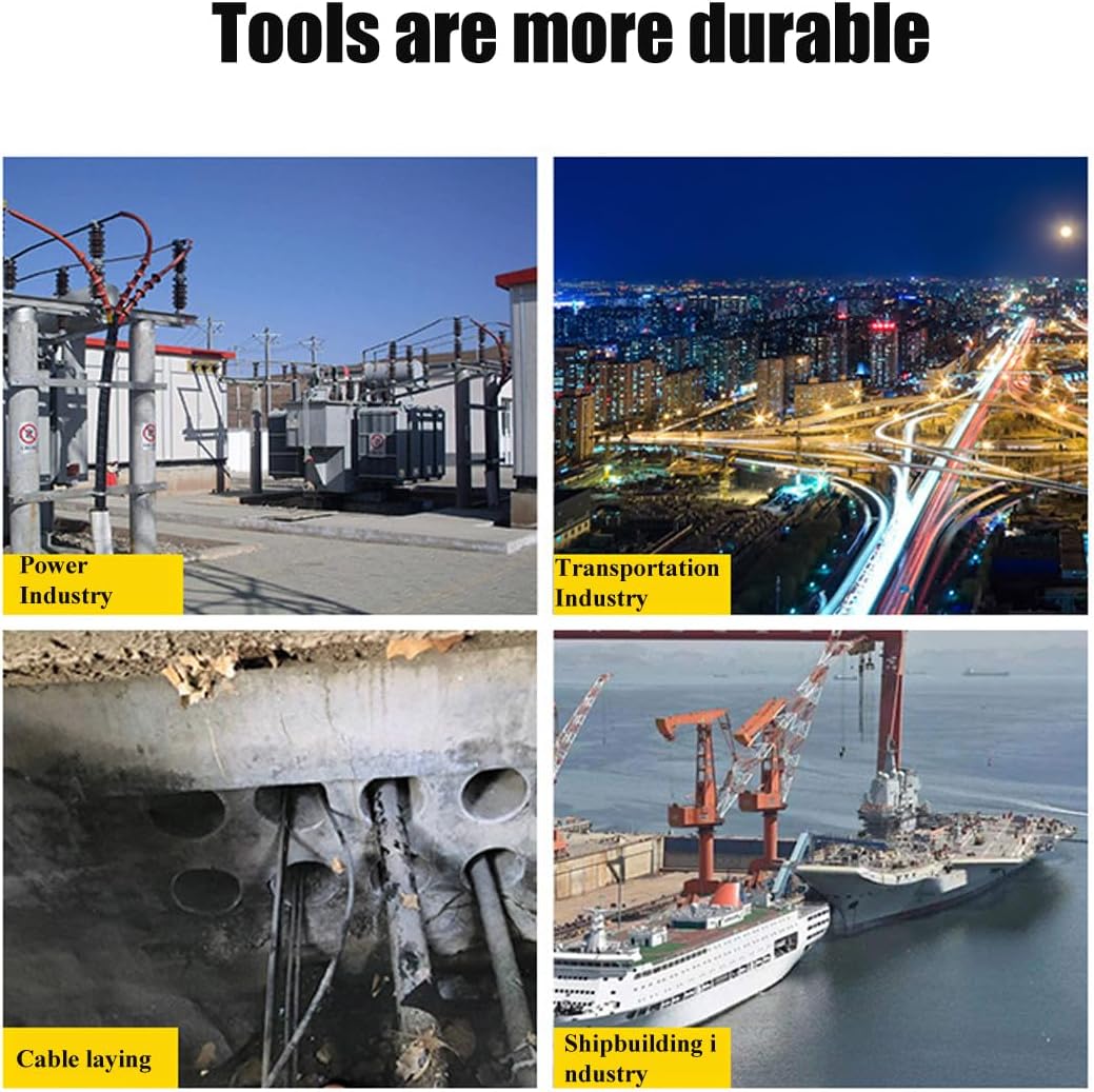 Cable Cutter 65mm Cable Geared Cutter, Cordless Hydraulic Cable Cutter with 2pcs 18V 4ah Li-ion Batteries, Suitable for Aluminum, Copper Core Wires and Cables