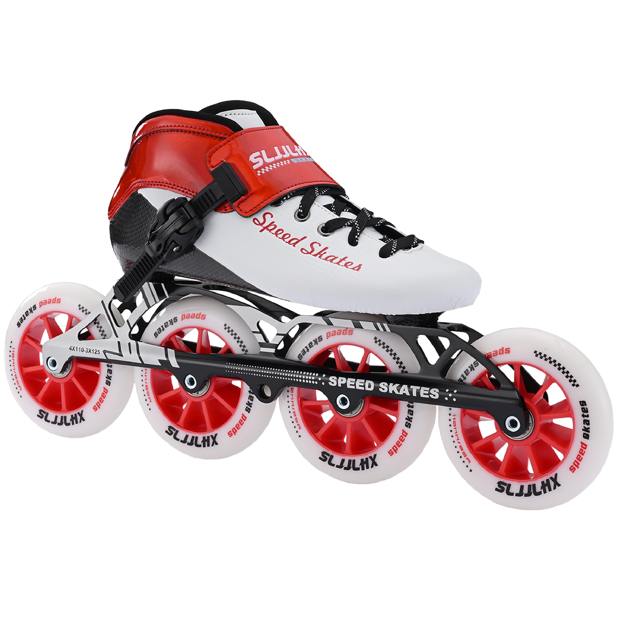 SLJJLHX Inline Skates for Men and Women,Professional Fitness Inline Speed Skates Adult, High Performance Racing Skates, Unisex
