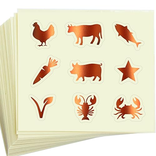 50 Sheets（450 pcs） Meal Choice Stickers,Meal Selection Stickers for Place