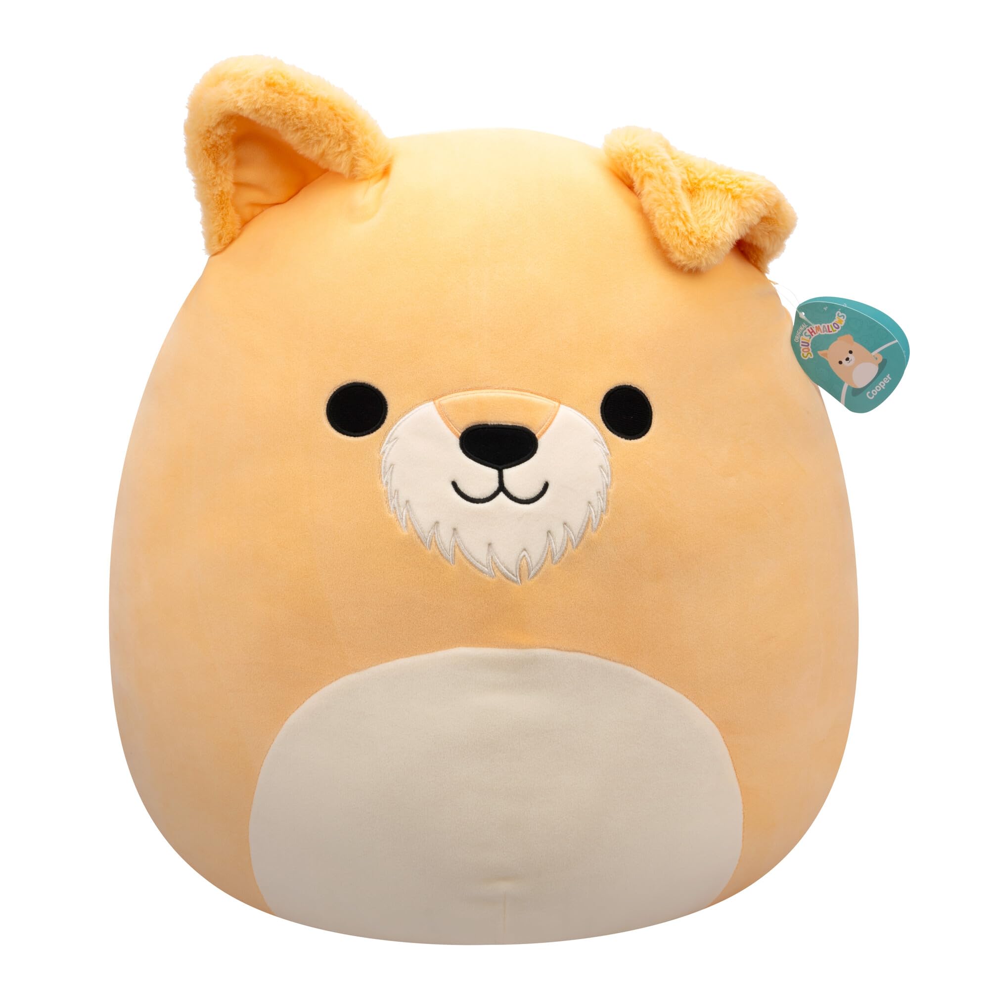 Squishmallows SQCR06653 Cooper The Tan Dog 50cm, offizielles Jazwares Plüsch, superweiches Kuscheltier