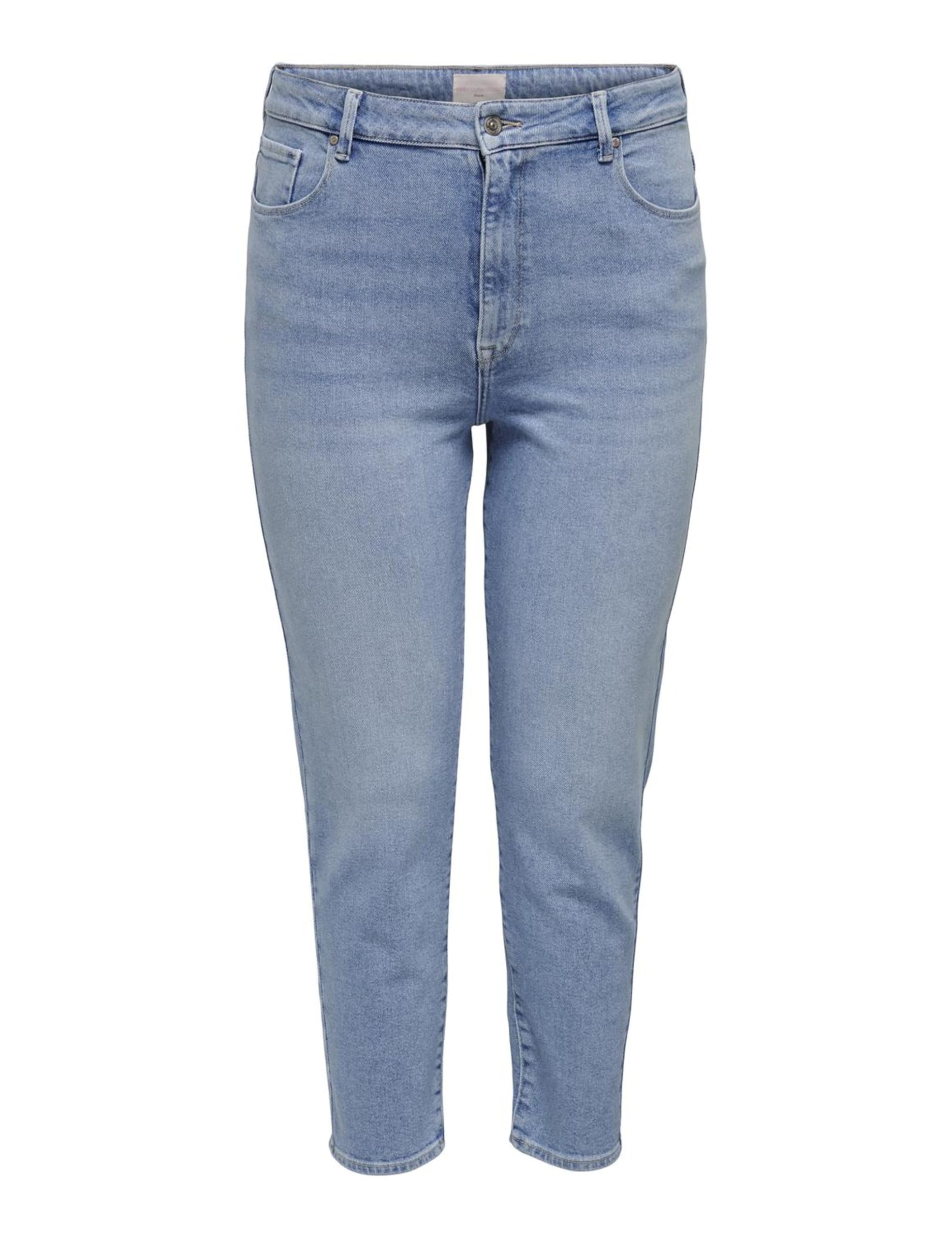 ONLY Carmakoma Women's Caremilystretch Hw STR ANK DNM Cro1 Noos, Light Blue (Light Blue Denim), 48W x 32L