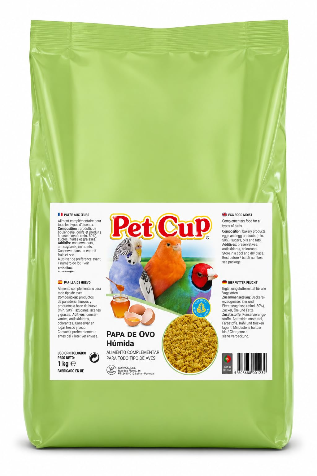 Pet Cup Pasta de Cría Mórbida para Canarios y Aves 10 kg