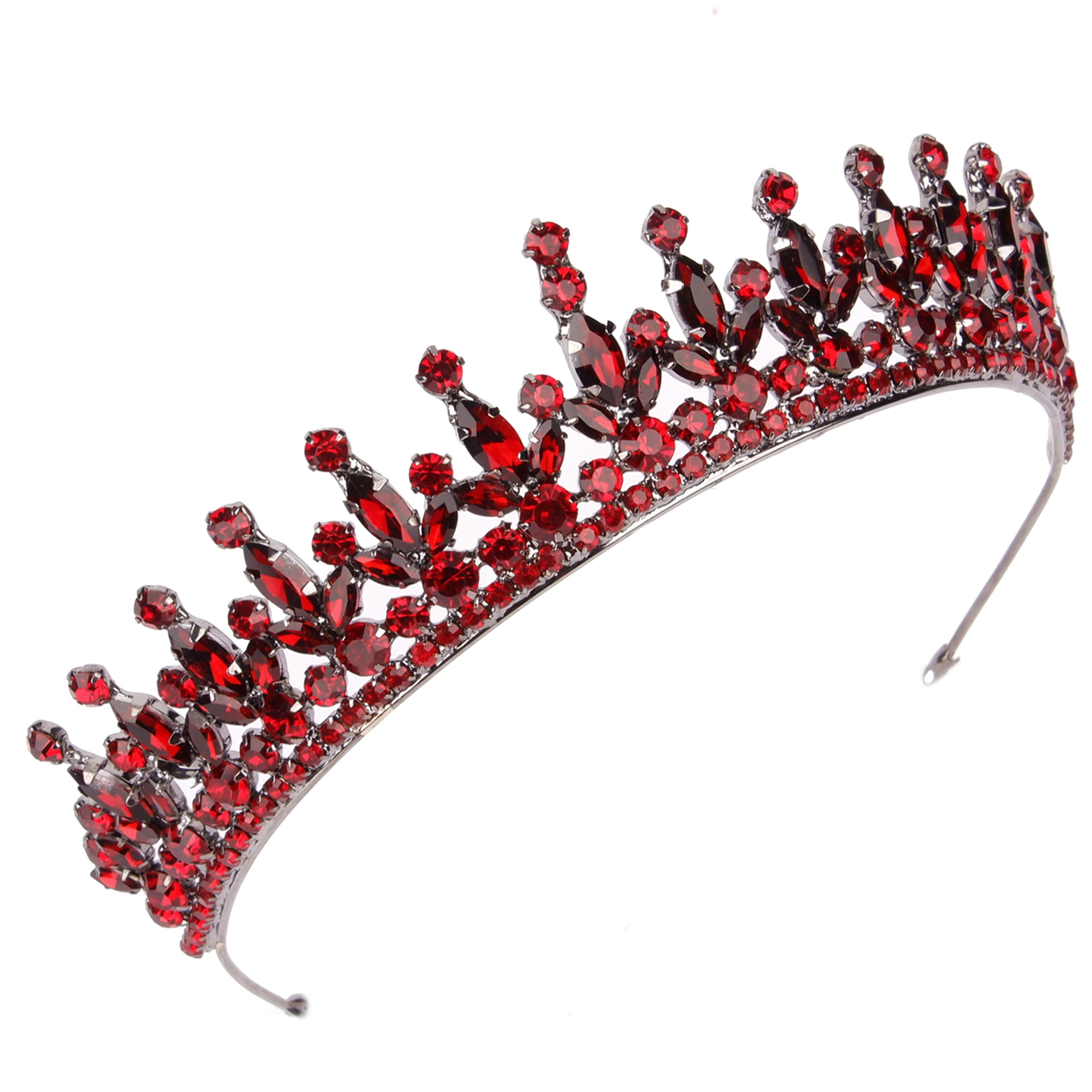 Limelia Damen-Tiara für Henna-Hochzeit, Party, Glitzer-Haarschmuck für Braut, Geburtstag, Festzug, Abschlussball, Halloween, Cos-Play, Weihnachtsfeier
