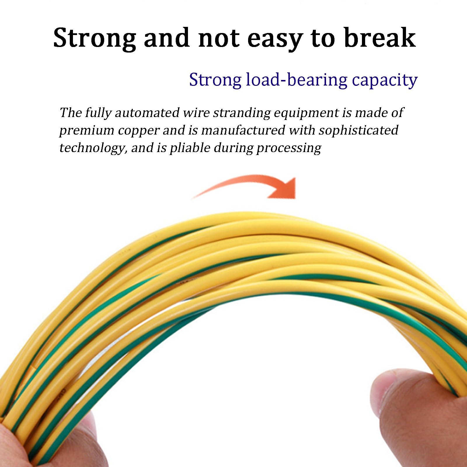 Cavo Flessibile In Rame Multifilare Con Filo In PVC Da 1~10 Mm², Cavo Elettrico In Rame Privo Di Ossigeno Ignifugo for Scatole Di Distribuzione E Armadi UPS(10M/30FT,2.5mm²/13AWG)
