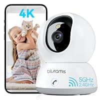 blurams 4K Telecamera Wi-Fi Interno, Baby monitor con 360°